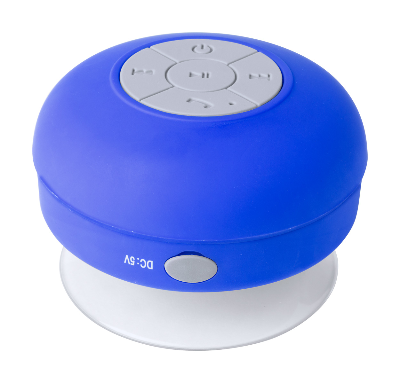 Branded Promotional RARIAX SPLASHPROOF BLUETOOTH SPEAKER in Blue Speakers From Concept Incentives.
