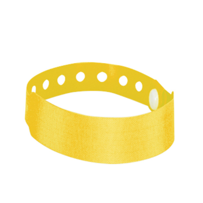 Branded Promotional MULTIVENT PLASTIC WRIST BAND in Yellow Wrist Band from Concept Incentives