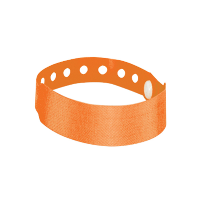 Branded Promotional MULTIVENT PLASTIC WRIST BAND in Orange Wrist Band from Concept Incentives