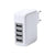 Branded Promotional GREGOR PLASTIC USB WALL CHARGER with 4 Ports Max Output 3100 Ma Hub Port From Concept Incentives.