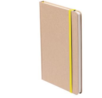 Branded Promotional RAIMOK NOTEBOOK in Yellow Notebook from Concept Incentives