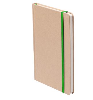 Branded Promotional RAIMOK NOTEBOOK in Green Notebook from Concept Incentives