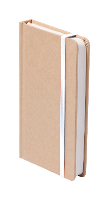 Branded Promotional Branded Promotional BOSCO CARDBOARD CARD COVERED NOTE BOOK in White From Concept Incentives.