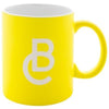 Branded Promotional LOUSA COLOUR CERAMIC POTTERY MUG with White Inside 350 Ml Mug From Concept Incentives.