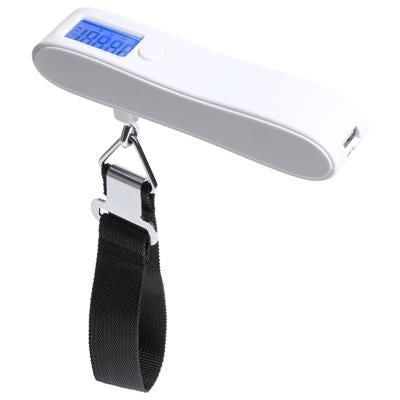 Branded Promotional HARGOL DIGITAL LUGGAGE SCALE with Built-in 2200 Mah USB Power Bank Scales From Concept Incentives.