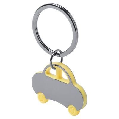 Branded Promotional RADER CAR SHAPE METAL AND PLASTIC KEYRING Keyring From Concept Incentives.