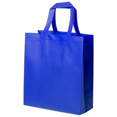 Branded Promotional KUSTAL EXTRA DURABLE LAMINATED NON-WOVEN SHOPPER TOTE BAG Bag From Concept Incentives.
