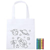 Branded Promotional MOSBY CHILDRENS NON-WOVEN COLOURING BAG with 5 Crayons Colouring Set From Concept Incentives.