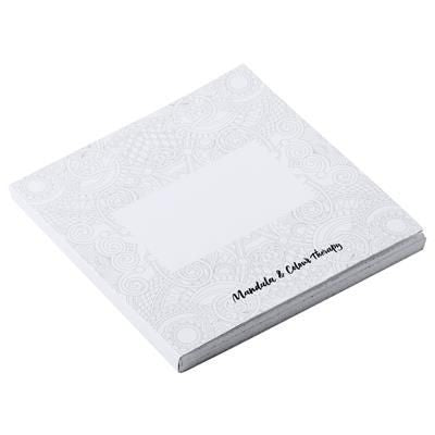 Branded Promotional RUDEX PAPER COLOURING BOOK with 48 x Sheet Including 48 Mandala Designs & 48 Colouring Designs Colouring Book From Concept Incentives.