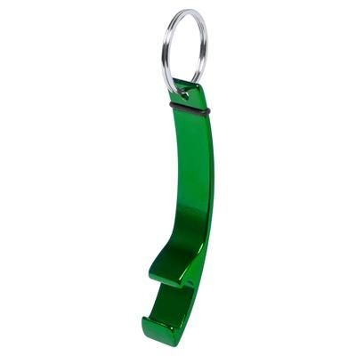 Branded Promotional MILTER ALUMINIUM METAL BOTTLE OPENER with Keyring Bottle Opener From Concept Incentives.