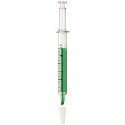 Branded Promotional BUNNY RABBIT PLASTIC SYRINGE SHAPE HIGHLIGHTER Highlighter Pen From Concept Incentives.