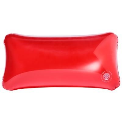 Branded Promotional BLISIT INFLATABLE BEACH PILLOW with One Clear Transparent Side PVC Beach Pillow From Concept Incentives.