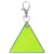 Branded Promotional KOREFLEC TRIANGULAR SHAPE REFLECTIVE KEYRING with Carabiner PVC Keyring From Concept Incentives.