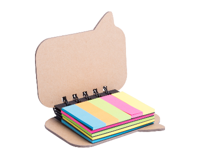 Branded Promotional LAZZA STICKY NOTEPAD Note Pad From Concept Incentives.
