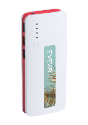 Branded Promotional KAPRIN POWER BANK Charger in Red From Concept Incentives.