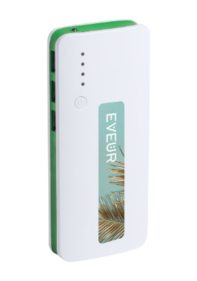 Branded Promotional KAPRIN POWER BANK Charger in Green From Concept Incentives.