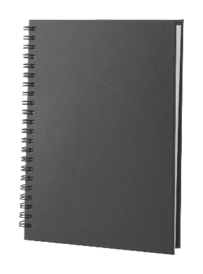 Branded Promotional GULLIVER NOTE BOOK in Black Notebook from Concept Incentives