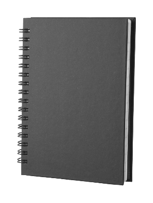 Branded Promotional EMEROT NOTE BOOK in Black Notebook from Concept Incentives