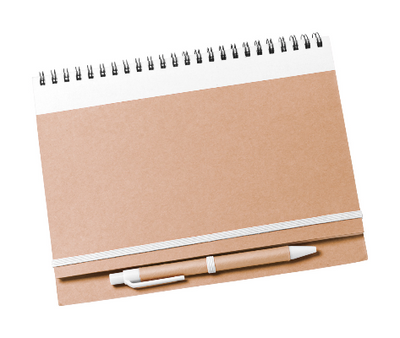 Branded Promotional TUNEL WIRO BOUND NOTE BOOK in White Note Pad From Concept Incentives.