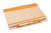 Branded Promotional TUNEL WIRO BOUND NOTE BOOK in Orange Note Pad From Concept Incentives.