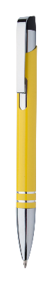 Branded Promotional FOKUS BALL PEN in Yellow Pen From Concept Incentives.