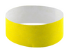 Branded Promotional EVENTS WRIST BAND with Self-adhesive Tab in Yellow Wrist Band From Concept Incentives.