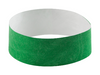 Branded Promotional EVENTS WRIST BAND with Self-adhesive Tab in Green Wrist Band From Concept Incentives.