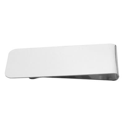 Branded Promotional MERCUR CHROMIUM PLATED MONEY CLIP in Silver Money Clip From Concept Incentives.