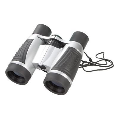 Branded Promotional SAILOR PLASTIC BINOCULARS in Silver & Black Binoculars From Concept Incentives.