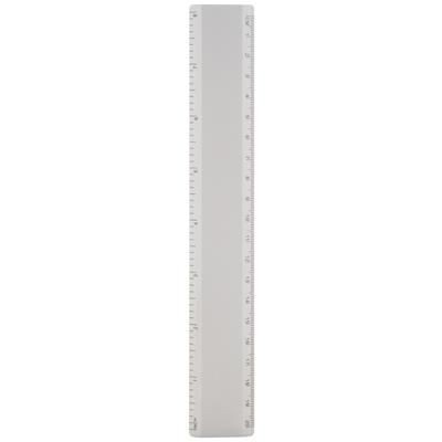 Branded Promotional ALURY 20 CM ALUMINIUM METAL RULER Ruler From Concept Incentives.