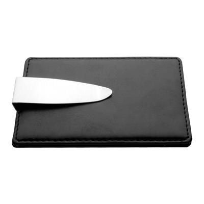 Branded Promotional SULLIVAN MONEY CLIP in Black Money Clip From Concept Incentives.