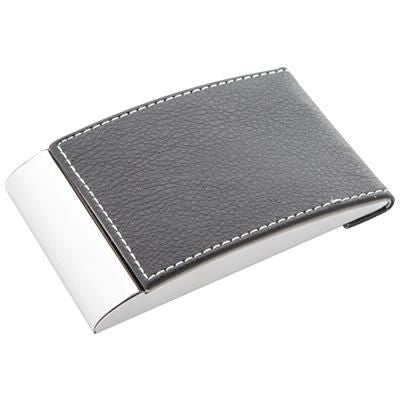 Branded Promotional VALENCE BUSINESS CARD HOLDER in Black Business Card Holder From Concept Incentives.