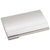 Branded Promotional DOME BUSINESS CARD POCKET HOLDER in Silver Business Card Holder From Concept Incentives.