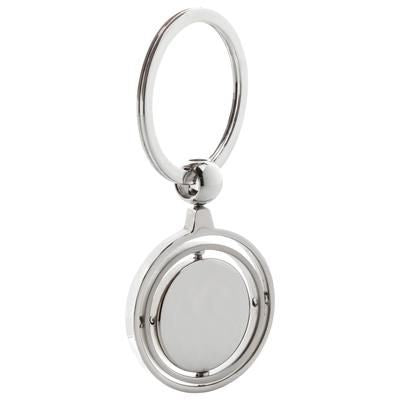 Branded Promotional CAROUSEL KEYRING in Silver Keyring From Concept Incentives.