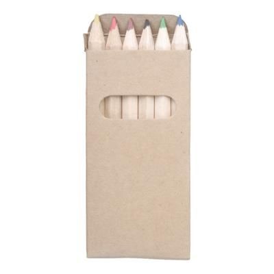 Branded Promotional KITTY CHILDRENS WOOD COLOURING PENCIL SET Colouring Set From Concept Incentives.