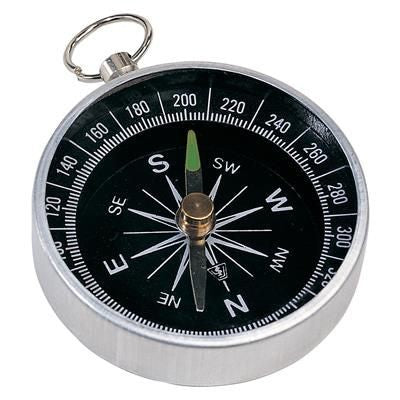 Branded Promotional NANSEN METAL COMPASS KEYRING in Silver Compass From Concept Incentives.