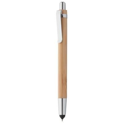 Branded Promotional TASHANIA BAMBOO BALL PEN & TOUCH SCREEN PEN Pen From Concept Incentives.