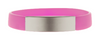 Branded Promotional PLATTY WRIST BAND in Pink Wrist Band From Concept Incentives.