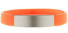 Branded Promotional PLATTY WRIST BAND in Orange Wrist Band From Concept Incentives.