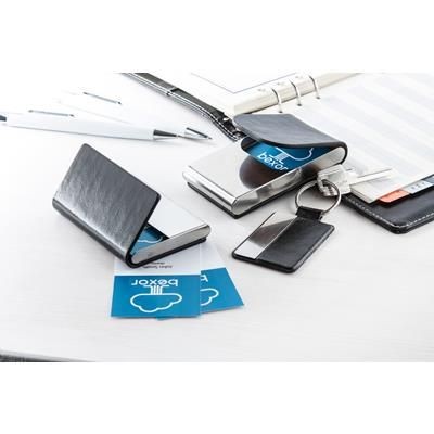 Branded Promotional ELEMENTO BUSINESS CARD HOLDER Business Card Holder From Concept Incentives.