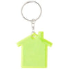 Branded Promotional ABRAX REFLECTIVE VISIBILITY KEYRING in House Shape Reflector From Concept Incentives.