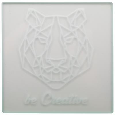 Branded Promotional GLASS COSTER SET CUSTER Coaster Set From Concept Incentives.