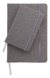 Branded Promotional GABBRO TEXTURED PU LEATHER COVERED NOTE BOOK Jotter from Concept Incentives.