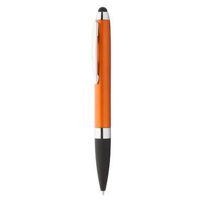 Branded Promotional TOFINO PLASTIC BALL PEN AND TOUCH SCREEN PEN with Colour Body & Rubber Grip Pen From Concept Incentives.