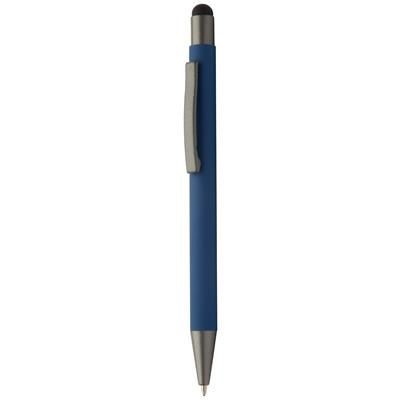 Branded Promotional HEVEA ALUMINIUM METAL BALL PEN AND TOUCH SCREEN PEN with Rubber Finish Pen From Concept Incentives.