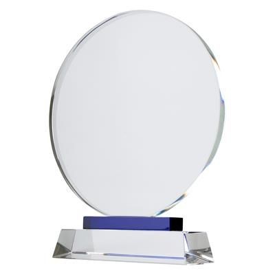 Branded Promotional TOURNAMENT ROUND TROPHY AWARD with Glass Base Award From Concept Incentives.
