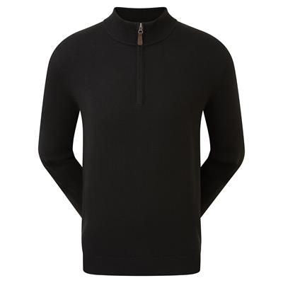 Branded Promotional FJ FOOTJOY GENTS GOLF HALF ZIP WOOL BLEND PULLOVER Jumper From Concept Incentives.