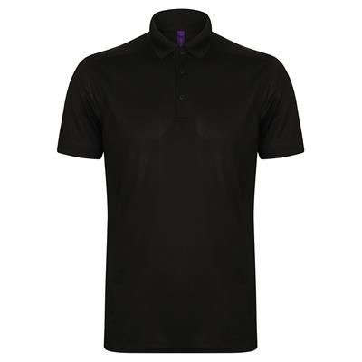 Branded Promotional HENBURY STRETCH MICROFINE PIQUE GENTS GOLF POLO Polo Shirt From Concept Incentives.