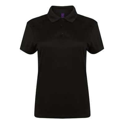 Branded Promotional HENBURY STRETCH MICROFINE PIQUE LADIES GOLF POLO Polo Shirt From Concept Incentives.