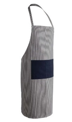 Branded Promotional UKIYO DELUXE COTTON APRON in Blue Apron from Concept Incentives